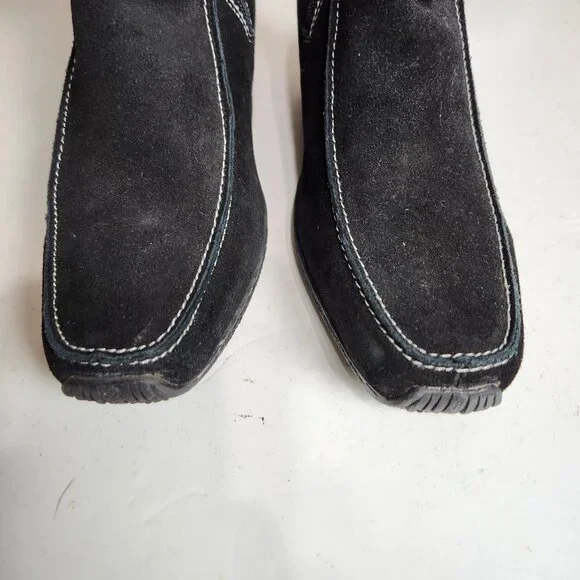 New Sporto Janet Insulated Microfiber Lined Black Suede Leather Boots Size 7M - Picture 3 of 10